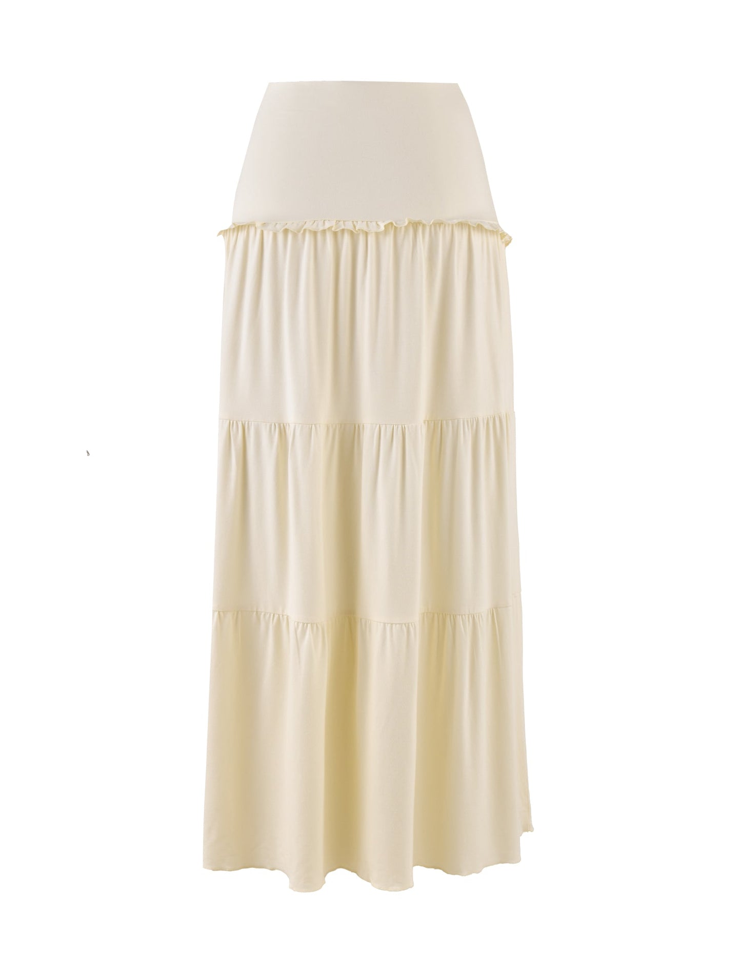 KATYA MAXI SKIRT - WHITE : CREAM
