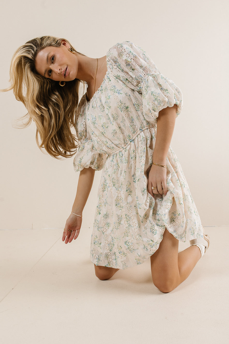 Dora Eyelet Lace Dress - FINAL SALE
