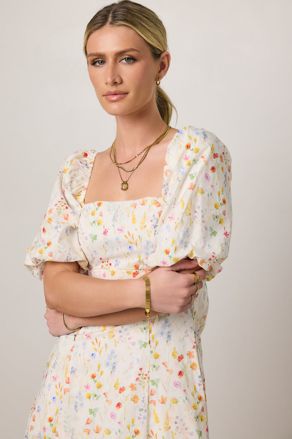 Claire Floral Midi Dress - FINAL SALE