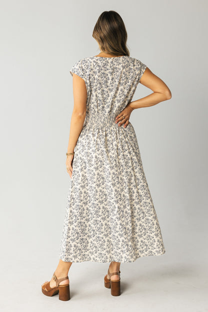 Heather Floral Maxi Dress in Blue - FINAL SALE