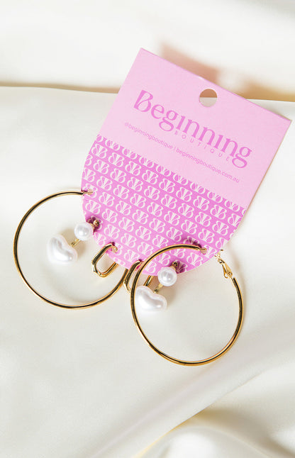 Luxe Lattice Gold Hoop Earrings 3 Pack