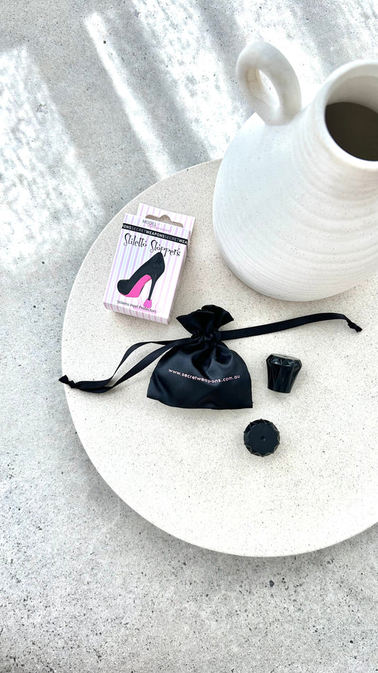 Stiletto Stoppers High Heel Protectors - Black