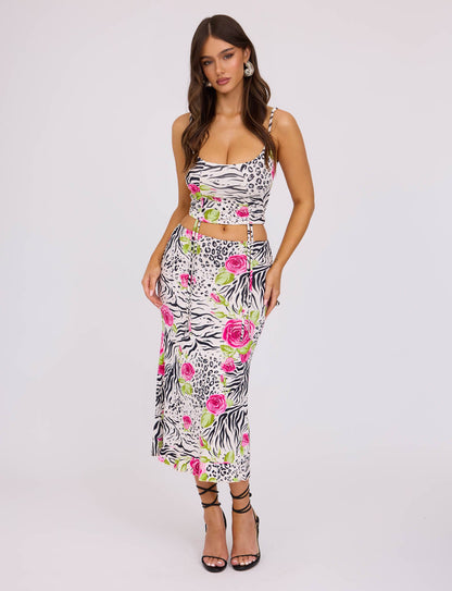 IRIE SKIRT - MULTI : ZEBRA