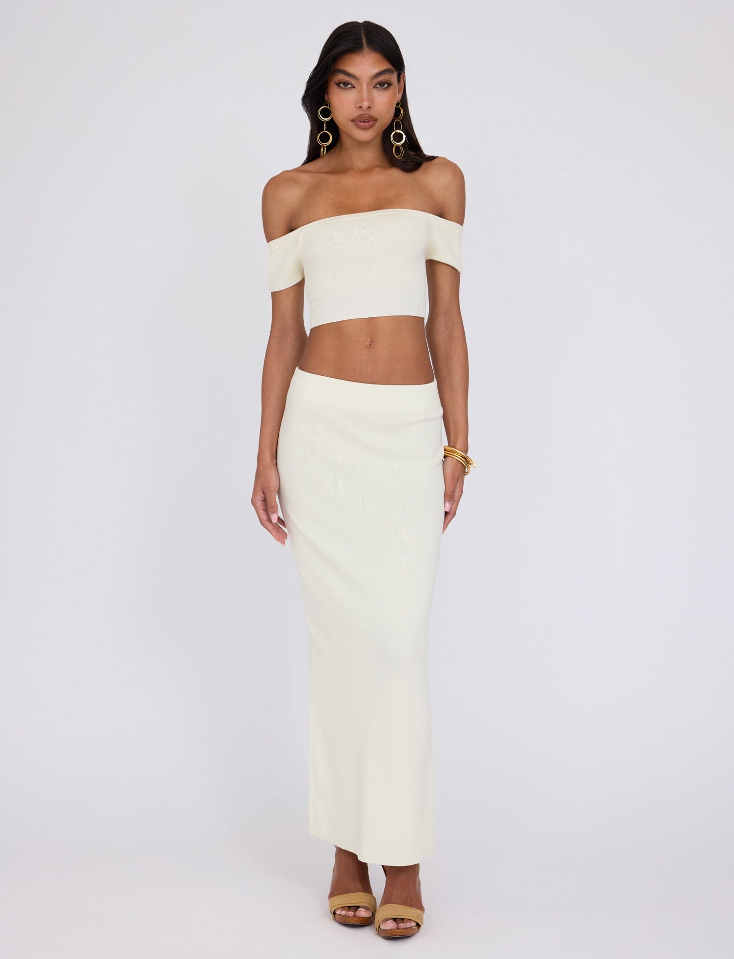 LEDGER SKIRT - WHITE : CREAM