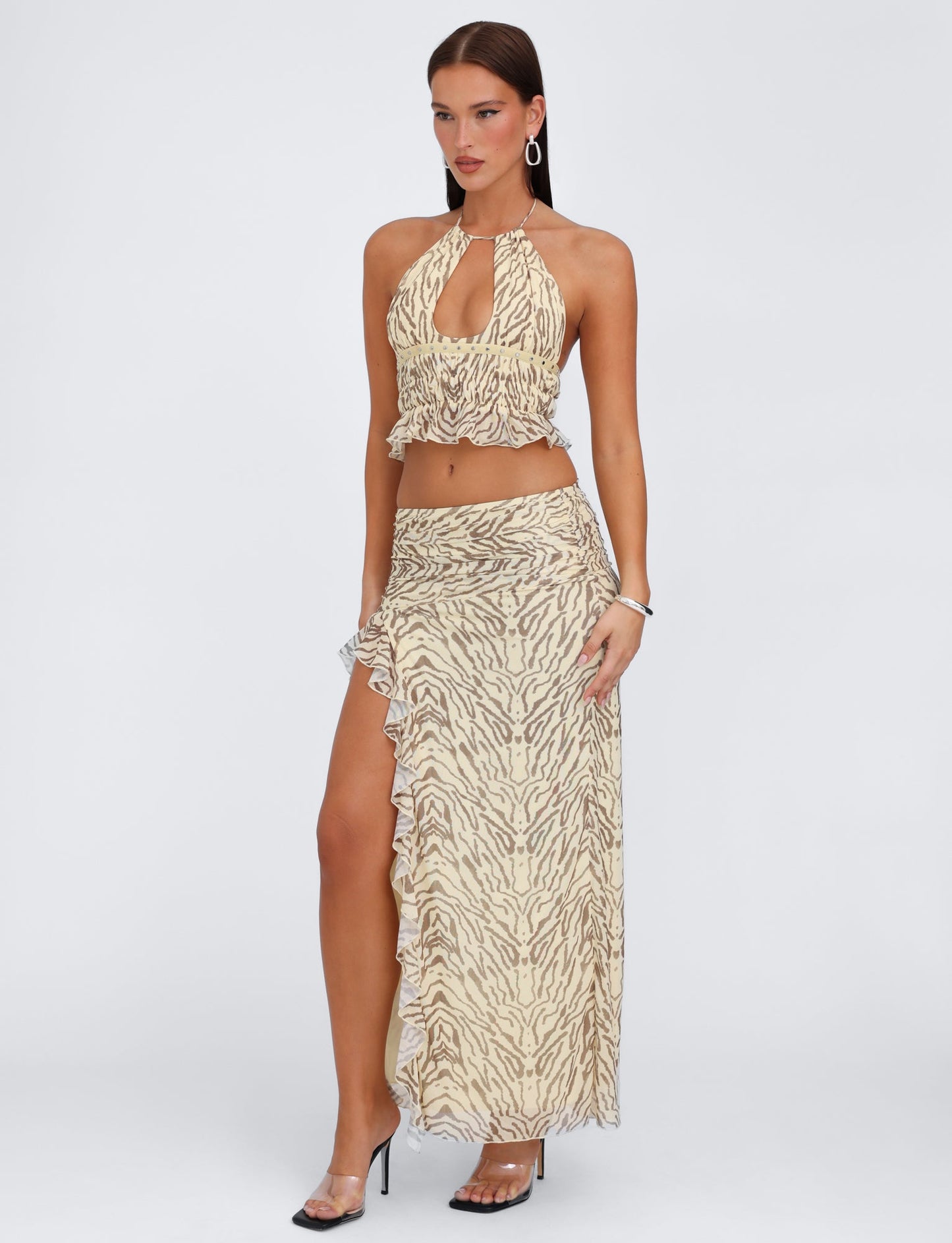 RUMER SKIRT - YELLOW : ZEBRA