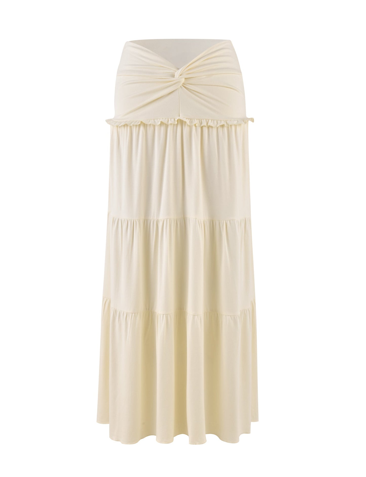 KATYA MAXI SKIRT - WHITE : CREAM