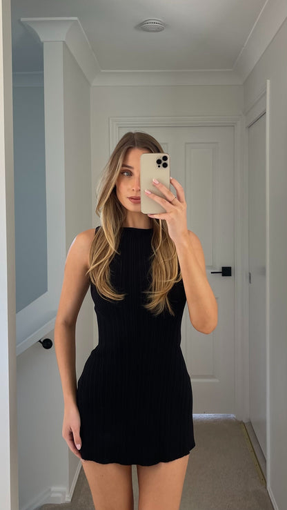 Alexa Mini Dress - Black
